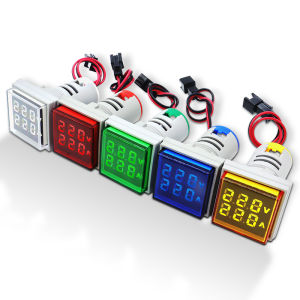 Mini Ampe kế Vôn kế kỹ thuật số 22mm AC 50 ~ 500V 0 ~ 100A Amp Volt Vôn kế Meter kép Đèn báo LED Đèn hoa tiêu ánh sáng hiển thị Thiết Bị Đo Điện Áp Và Dòng Điện - Lazada