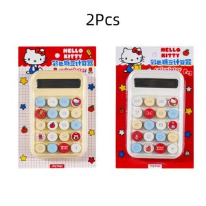 Sanrio | 1Pc Hello Kitty Calculator Cute Kawaii Sanrio Mini Portable Lightweight Colorful Display for Students Office School Gift