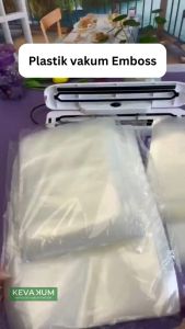 KEVAKUM Plastik Vakum Emboss 15x25 isi 100 lembar