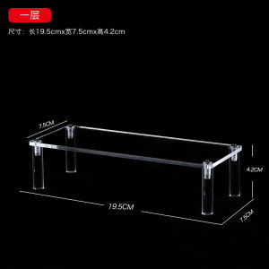 จัดวางโมเดล Acrylic Display Rack Bubble Mat Labubu Figurine Blind Box Multi-layer Staircase Model Storage Rack