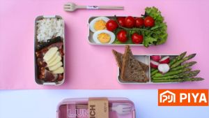 Portable 2/3 Layer Lunch Box: A Microwave Safe & Eco-Friendly Choice