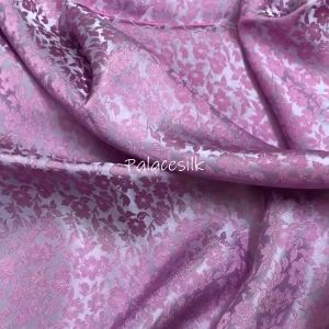 Vải Lụa Tơ Tằm hoa mai màu tím hoa cà may áo bà ba áo dài và các loại váy đầm