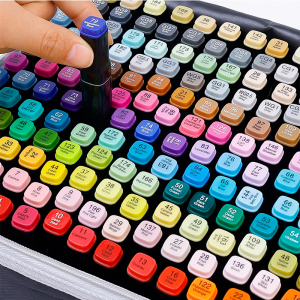 Colorful Art Markers Pen for Creative Artwork Color Marker Dual Tip Drawing Pen Highlighters Permanent Art for Kids Adult School Supplies