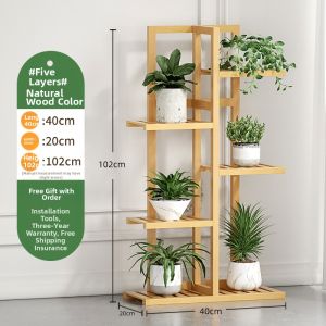 Succulent Plant Multi-layer Wooden Shelf Simple Modern