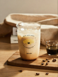 CAROTE | High Aesthetics Home Use Heat Resistant High Borosilicate Glass Cup for Tea Juice Milk Coffee