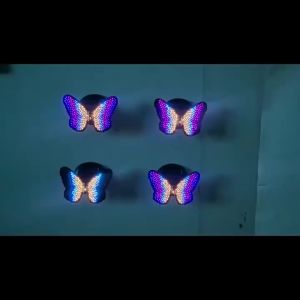 Đèn Tường LED Hình Bướm Năng Lượng Mặt Trời Chống Thấm Nước Trang Trí Sân Vườn Ngoài Trời Đèn Treo Hàng Rào Cho Sân Hiên Nhà Ban Công Cảnh Quan