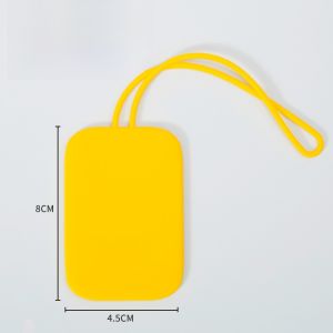 Purple Silicone Luggage Tag Identify Your Suitcase Travel Bag Label Anti-Lost Name Badge No Brand Registered Trademark