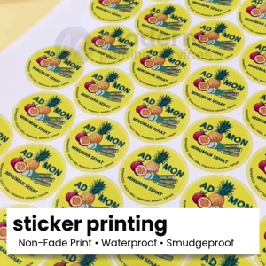 100pcs Customized Stickers Waterproof Product Labels Sticker Print Vinyl Stickers