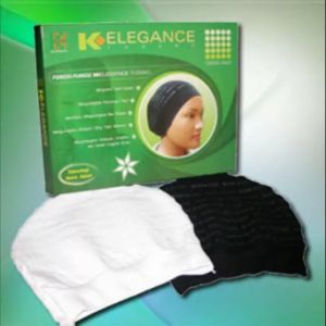 K-Elegance Tudung 2 helai warna hitam Sistem Kesihatan Infra-Merah