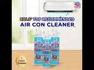 EARTH Air Con Spray 420ml DIY Cleaner Remove 99.9% Bacteria Dirt Mold Fungi Save Electric Cool Fast in Hot Weather