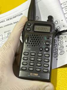 Icom ic-T22. Made in japan. VHF import from Japan Second hand. (NBTC ID B. xxxx)