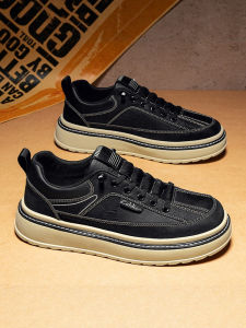 Mens Casual Sports Shoes Waterproof Oil-resistant Kitchen Work Chef Office Labor Protection Soft Bottom Leather Shoes