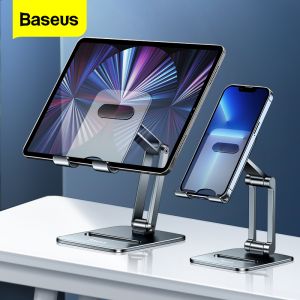 【Local Stock-48 hours shipped】Baseus Phone Holder Desk Mobile Phone Stand Foldable Metal Tablet Holder For iPhone 14 13 12 iPad Pro Air Universal Holder