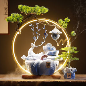Bring In Wealth and Treasure Circulation Water Fountain Humidifier Decoration Creative Home Living Room Desktop Office Opening-up Housewarming Gifts