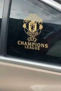Car Stickers Champions League Real Madrid Barcelona Manchester United Arsenal Chelsea Fan Gift