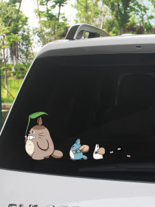 Cute Cartoon Totoro Personalized Text Automobile Sticker Creative Car Body Rear Glass Modified Car Electric Car Decoration