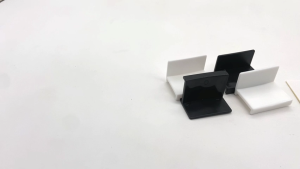 Lineworks 10-Pack Black and white Self-Adhesive Hat Hooks with Adhesive