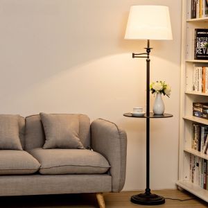 Sofa Side Table Floor Lamp Living Room Bedroom Atmosphere Simple American Retro Mid-Century with Coffee Table Desk Lamp