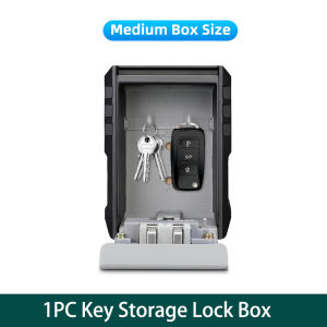 Elecpow Password Key Box Wall Mount Waterproof Lock Safe Deposit Box Large Capacity High Security 4 Digit Password Storage Box