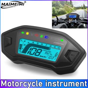 Motorcycle Speedometer 10000RPM Digital Tachometer 7 Colors Backlight Tacho Dash Electronic Speed meter MPH KMH Odometer