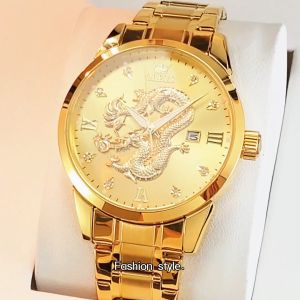 OLEVS Jam Tangan Pria Terbaru Dewasa 2025 Otomatis Bercahaya Kalender Berlian Dial Stainless Steel Mewah