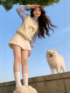 CHANGTONG | Stylish Cute Petite College Style 3 Piece Suit