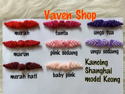 Kancing Shanghai / Kancing Cina Model Keong 1 lusin