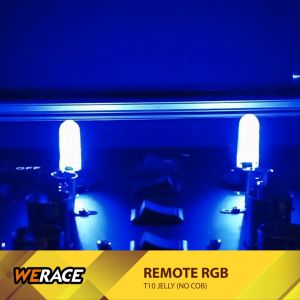WERACE LAMPU LED T10 RGB 16 WARNA SEN SENJA REMOT HARGA SATU SET