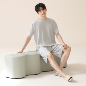 Baisina | Summer Cooling Short Sleeve And Pants Home Wear Set