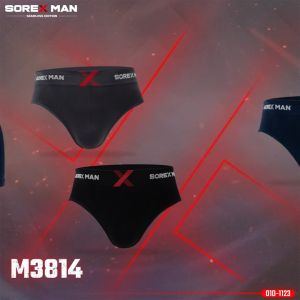 SOREX MAN | CD Celana Dalam Boxer Pria Seamless Microfiber / Dalaman Cowo Super adem M 3815