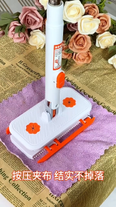 EUNICE 2026 New Auto Clip Mop 115cm Portable MINI Mop  Electrostatic Dust Mop Lantai纸巾夹拖把