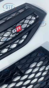 Perodua Axia AV Spec & SE Spec Only 2017-2021 Front Grill Glossy Black (Mini Cooper Style) RS/GR Grilled Honeycomb