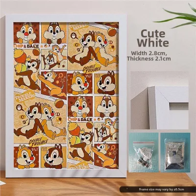 1000 Piece Puzzle Picture Frame Double Sided Mounting 75x50cm Modern Simple Style Wooden Rectangle Photo Frame Customizable