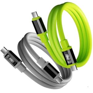 Cáp Sạc Nhanh USB-C 240W PD3.1 Chất Liệu Silicon Lỏng Loại C Dành Cho iPhone 15 16 17 Samsung Huawei Xiaomi Dài 1m