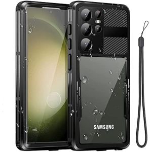 Waterproof Case for Samsung S25 Ultra/S25+/S24 Ultra/S24 Plus/S23 Ultra/S23 Plus/S23Built-in Screen Protector Full Body Protective SnowproofDustproof and ShockproofIP68 Certified Fully Sealed Underwater Cover for Galaxy S23 Ultra/S23 Plus/S23