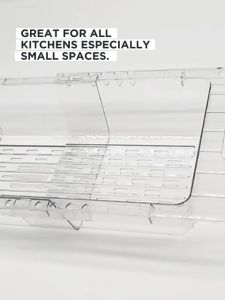 Double Victory Transparent Collapsible Colander With Expandable Handle  Over The Sink for Kitchen (KC123)