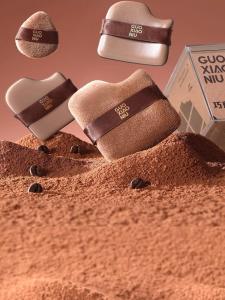 Phấn Phủ Dạng Bột Chocolate Mini Air Cushion Foundation Powder Puff Double-sided Wet And Dry Use Beauty Blender Makeup Sponge