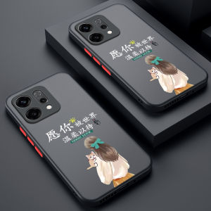 Opporeno14 pro Silicone Case Full Cover Transparent Womens Phone Shell Protective Cover for Oppo Lens Anti-Fall 5G Compatible