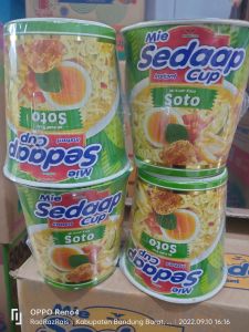1 dus isi 12 cup mie sedaap cup kuah rasa soto