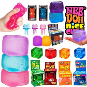 Schylling Nice Cube Series & Maltose candy& Jellyfish &Maltose Bear Blind Box Fidget Cube for Adults Fun Soft Stress Gifts
