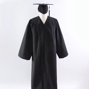 Graduation Gown Set/University Bachelors Gown Style/Removable Tassel Design/Professional Doctoral Graduation Gown/学士服