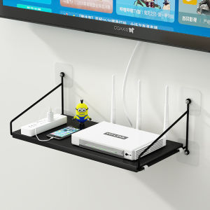Wall Mounted Hole Free Router and Set-Top Box Organizer