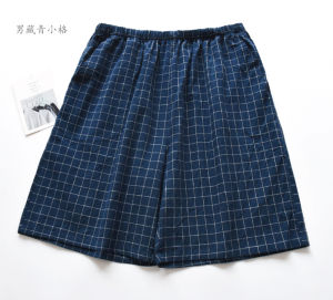 Simple Japanese Women S Pure Cotton Washed Beach Couple Pajama Pants