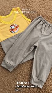 Terno Sando & Pajama jogger for kids Boy | Plain Pure Cotton 3 mos to 8 years old