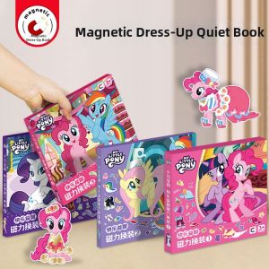 XIAOSHUGUOGUO | Magnetic Quiet Book for Girls Magnetic Sticker Drawing Toy