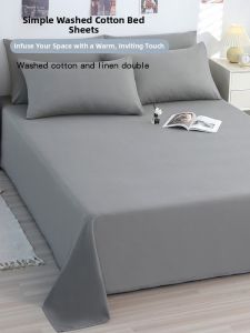 KAMONI | Ga giường bộ 3 món dùng quanh năm màu trơn loại đơn