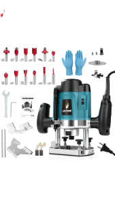👍🏻👍🏻NERE Electric Trimmer Wood Router 6 Speed Adjustable Woodworking Milling Carving Slotting Machine