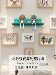 Photo frame Photo wall pendulum wall hanging 11 frames (5/7/10 ") Portrait frame perforation-free