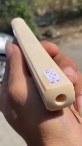 pipa gg asli lokal panjang 15cm model kotak segi lengkung bahan merah mulus