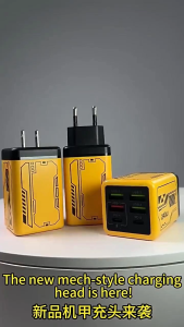 240W 4USB-A + 4Type-C Multi-Port Charger Fast Charging Mobile Phone Charger UK Plug 快充充电器